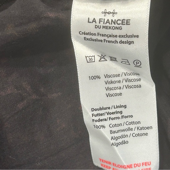 La Fiancée‎ Floral Black Dress - Picture 12 of 15